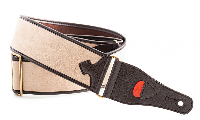 Divine Beige Guitar Strap, Vegan and Padded | RightOn! Straps 1